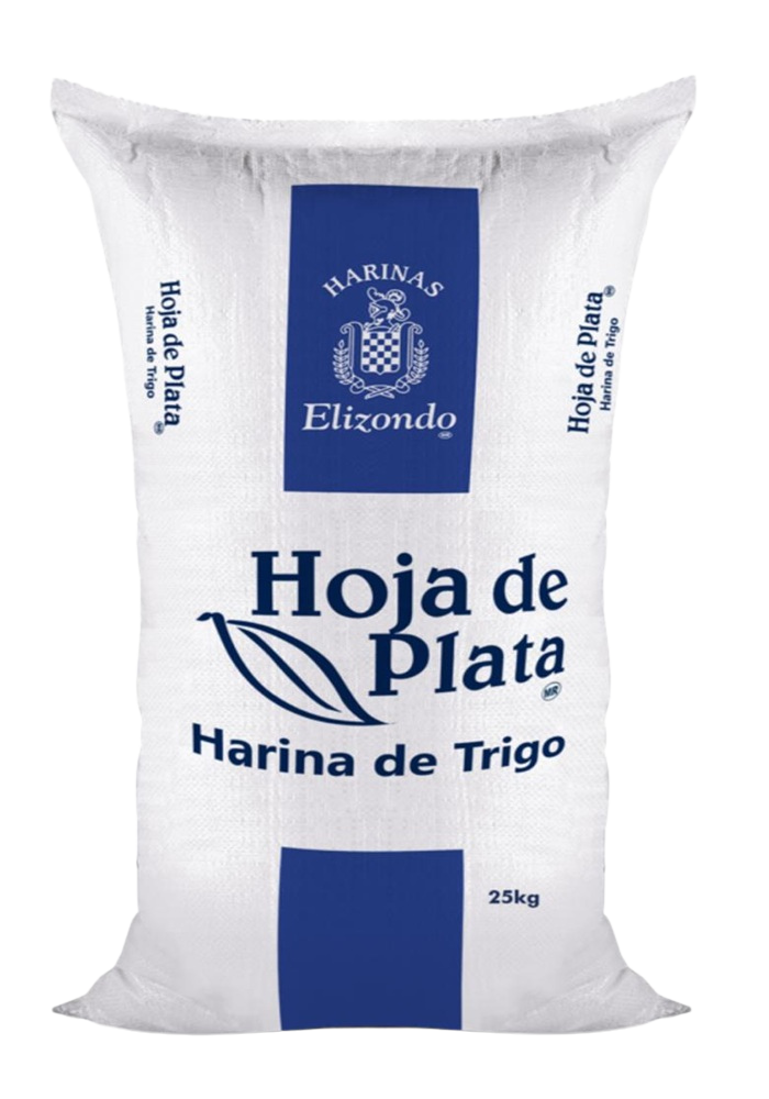 Harinas Elizondo. Hoja de Plata: Harina de trigo.